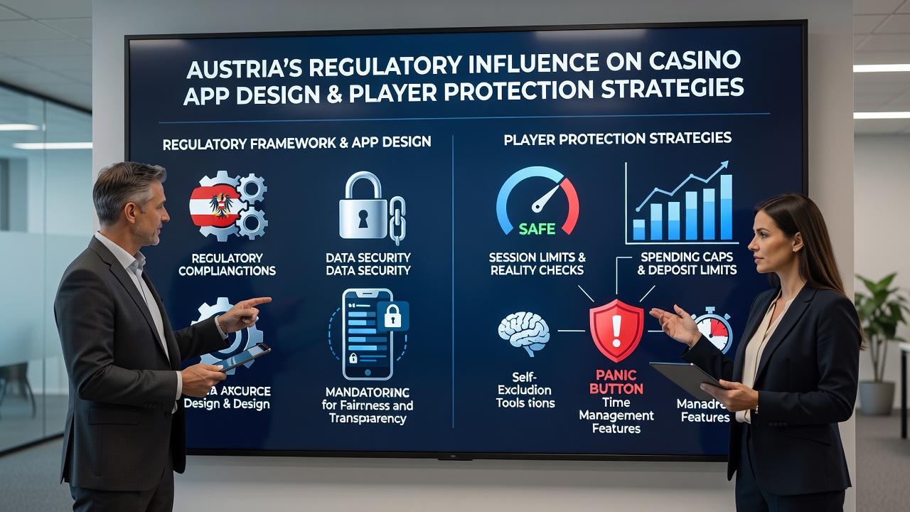Screenshot example of casino app features including self-exclusion options and limit-setting tools under Austrian rules