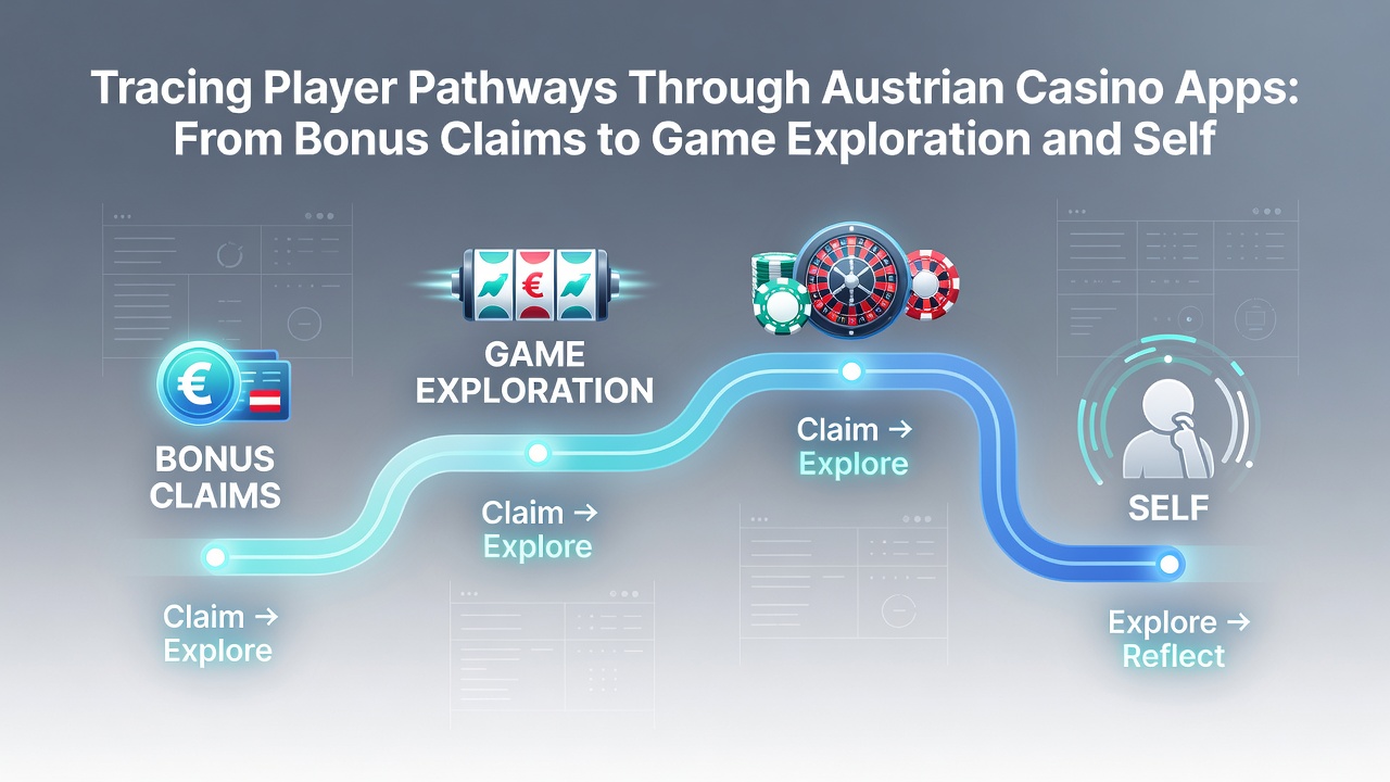 Casino app game exploration screen showing categories and responsible gaming prompts